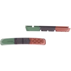   Contec V-Stop 3D fékpofa V-fékhez (csak gumi) fekete/zöld/barna