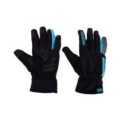   Contec Dense Waterproof téli hosszú ujjú kerékpáros kesztyű [fekete-szürke, XL]