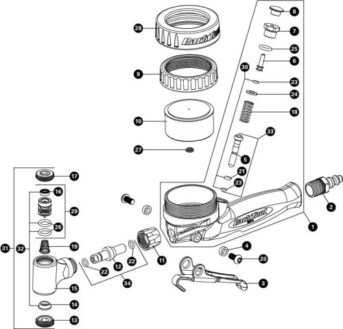 Park Tool leeresztő szelep INF-2