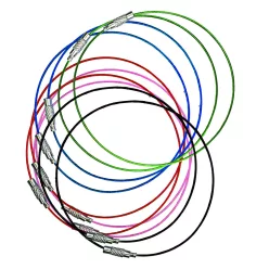 Basi SR 0153 drótkötél kulcskarika (10db)