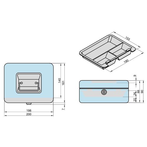 Basi GK 10M pénzkazetta érmetartóval