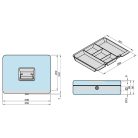 Basi GK 10XL pénzkazetta érmetartóval