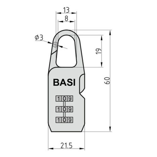 Basi KS 615 bőröndlakat