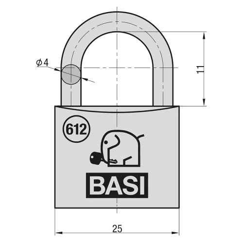 Basi VHS 612 25 réz lakat
