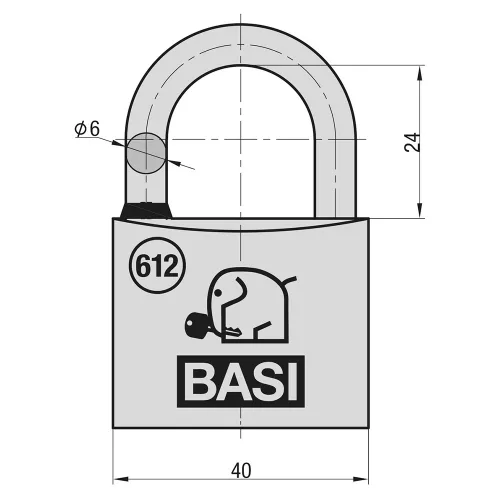 Basi VHS 612 40 vízvédett lakat
