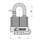 Basi VHS 615W 40 időjárásálló lakat