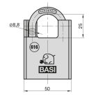 Basi VHS 616 50 kengyelvédett lakat