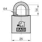 Basi VHS 630 25 alumínium lakat