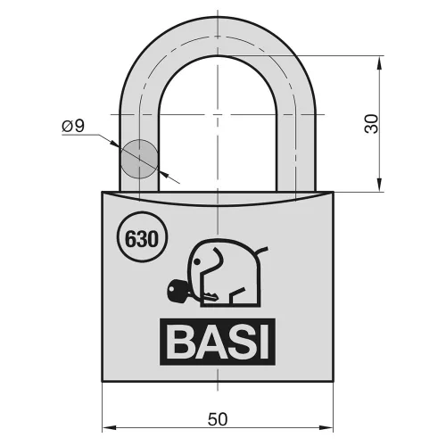 Basi VHS 630 50 alumínium lakat