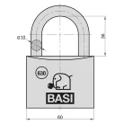 Basi VHS 630 60 alumínium lakat
