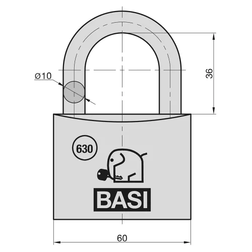 Basi VHS 630 60 alumínium lakat