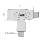 Basi ZR 306 megerősített kerékpárzár, 100 cm / 8 mm