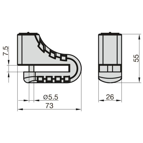 Basi ZR 311 féktárcsa zár