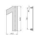 Basi HN 150 1 nemesacél házszám