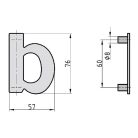 Basi HN 150 b nemesacél házszám