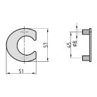 Basi HN 150 c nemesacél házszám