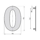 Basi HN 160 0 modern házszám