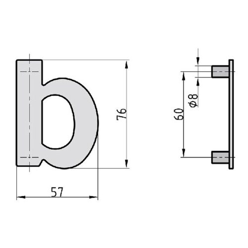 Basi HN 160 b modern házszám