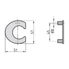 Basi HN 160 c modern házszám