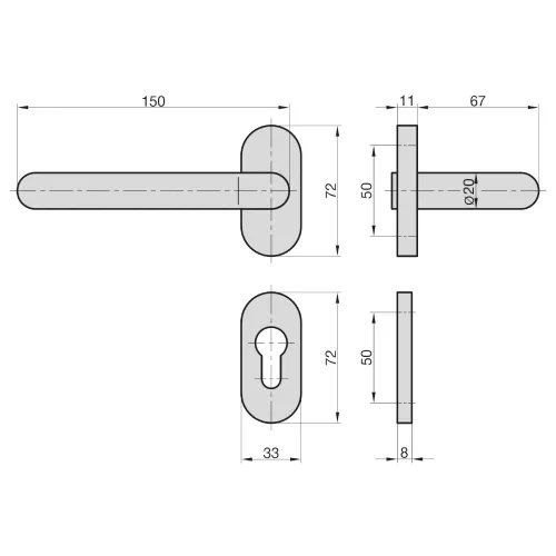 Basi ZB 3150 PZ kilincs