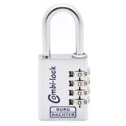 Burg Wachter Combi Lock 90 40 Chromo SB számzáras lakat