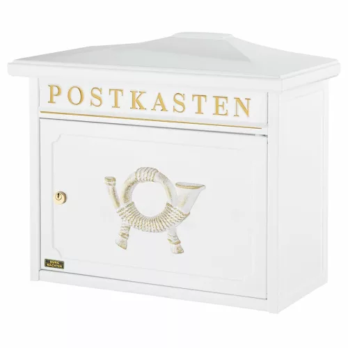 Burg Wachter Sylt 1883 W díszes kerítésen kívüli postaláda