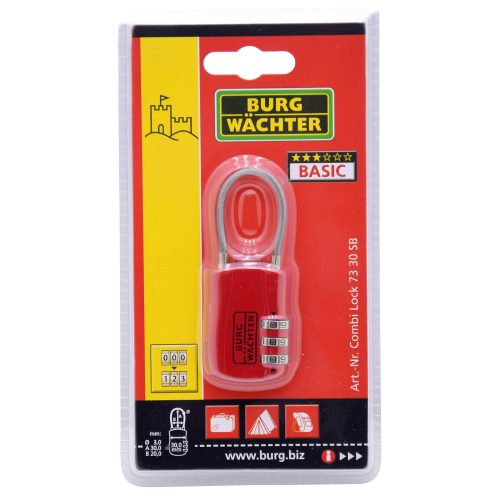 Burg Wachter Combi Lock 73 30 SB bőrönd lakat