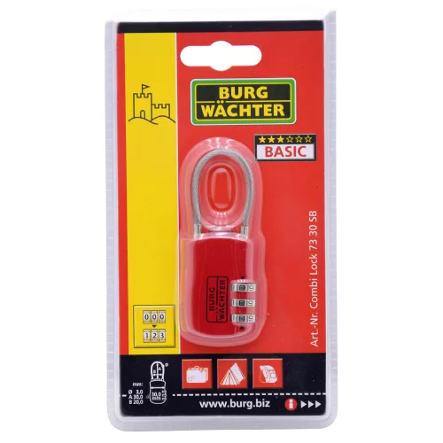 Burg Wachter Combi Lock 73 30 SB bőrönd lakat