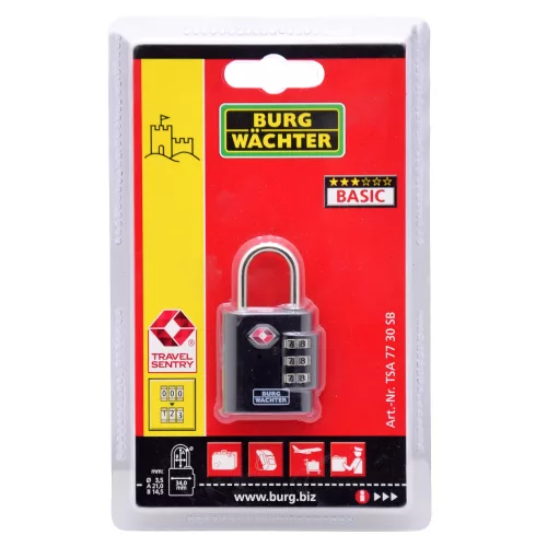 Burg Wachter TSA 77 30 SB bőrönd lakat