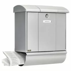   Burg Wachter OlympSet 91600 SI extra nagyméretű kerítésen kívüli postaláda újságtartóval
