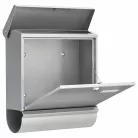 Burg Wachter ComfortSet 91300 SI nagyméretű kerítésen kívüli postaláda újságtartóval