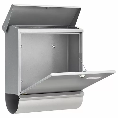 Burg Wachter ComfortSet 91300 SI nagyméretű kerítésen kívüli postaláda újságtartóval