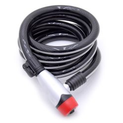   Burg Wachter 1650 180 Reflex kerékpárzár fényvisszaverő csíkokkal, 180 cm / 15 mm