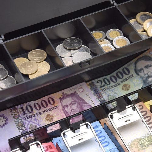 KingSAFE Cash Note pénztárkazetta aprópénztartóval