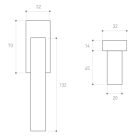 Metal-Bud TOPAZ O modern ablakkilincs