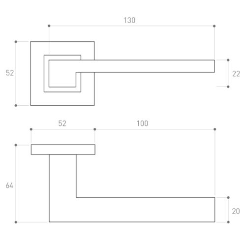 Metal-Bud SAPPHIRE modern ajtókilincs