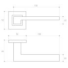 Metal-Bud SAPPHIRE modern ajtókilincs