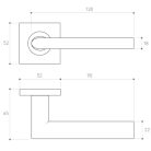 Metal-Bud SUPRA divatos rozettás kilincs