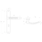 Metal-Bud ASTRA 90 PZ divatos ajtókilincs