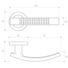 Metal-Bud ASTRA divatos rozettás ajtókilincs