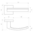 Metal-Bud BARCELONA K divatos rozettás kilincs