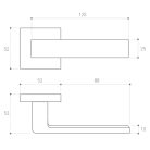 Metal-Bud RUMBA K divatos rozettás kilincs