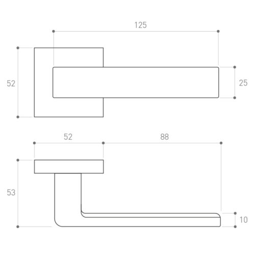 Metal-Bud RUMBA K divatos rozettás kilincs