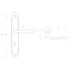 Metal-Bud SYDNEY 90 PZ klasszikus ajtókilincs