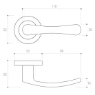 Metal-Bud SYDNEY klasszikus rozettás kilincs
