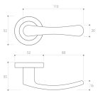 Metal-Bud SYDNEY klasszikus rozettás kilincs