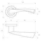 Metal-Bud DIANA klasszikus rozettás kilincs