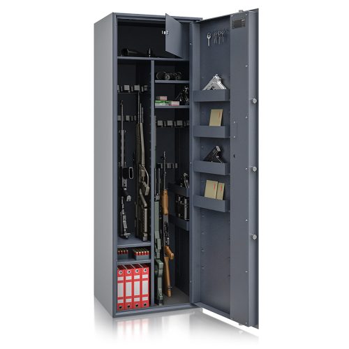 ISS Siegen PLUS 18 polcos fegyverszekrény lőszertartóval