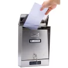 Silmec Prima kerítésen kívüli inox postaláda