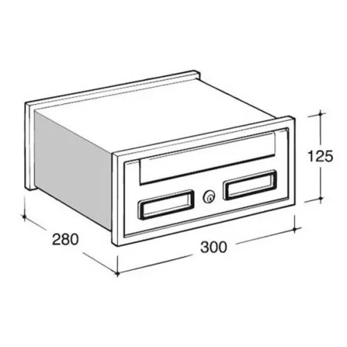 Silmec Scala 102 beépíthető postaláda